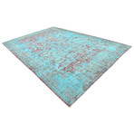 Ultra Vintage Turquoise Area Rug // Shade III