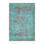 Ultra Vintage Turquoise Area Rug // Shade III