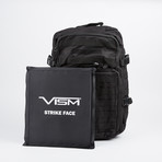 VISM Assault Backpack + Level IIIA Soft Ballistic Panel (Black)