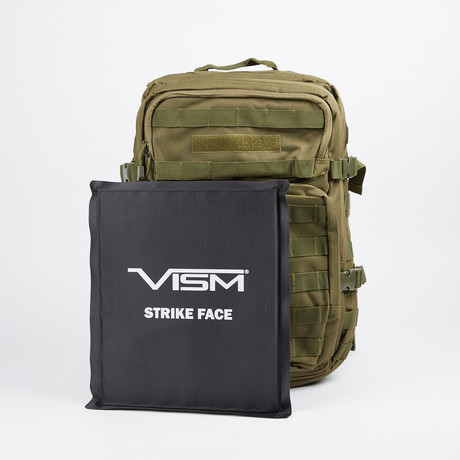 VISM Assault Backpack + Level IIIA Soft Ballistic Panel (Black)