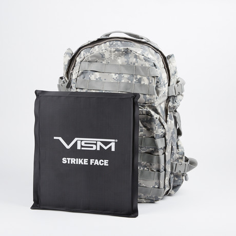 VISM Tactical Backpack + Level IIIA Soft Ballistic Panel (Black)