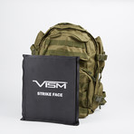 VISM Tactical Backpack + Level IIIA Soft Ballistic Panel (Black)