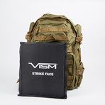 VISM Tactical Backpack + Level IIIA Soft Ballistic Panel (Black)