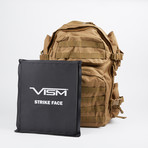 VISM Tactical Backpack + Level IIIA Soft Ballistic Panel (Black)