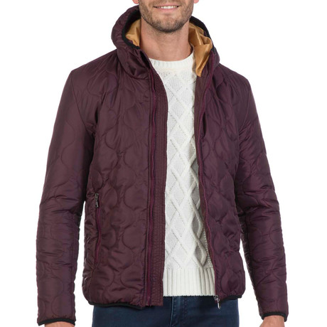 Way Quilted Jacket // Bordeaux (M)