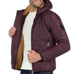 Way Quilted Jacket // Bordeaux (M)