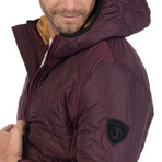Way Quilted Jacket // Bordeaux (M)