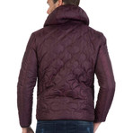 Way Quilted Jacket // Bordeaux (M)