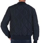 Graine Quilted Bomber // Navy (M)