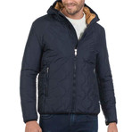Way Quilted Jacket // Navy (L)