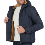 Way Quilted Jacket // Navy (XL)