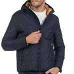 Way Quilted Jacket // Navy (S)