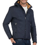 Way Quilted Jacket // Navy (S)