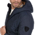 Way Quilted Jacket // Navy (L)