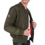 Graine Quilted Bomber // Khaki (3XL)