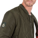 Graine Quilted Bomber // Khaki (3XL)