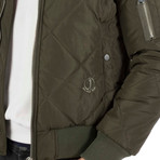Graine Quilted Bomber // Khaki (S)