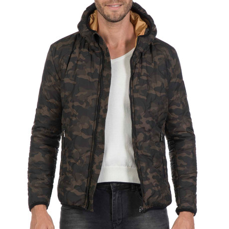 Way Quilted Jacket // Camouflage (XL)