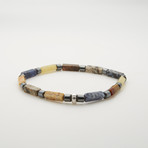 Agate + Jasper + Hematite Bracelet // Multicolor