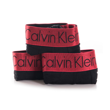 Contrast Band Logo Trunk // Black // 3-Pack (S)