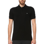 Short Sleeve Polo Shirt // Black (2XL)