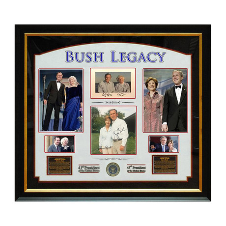 Signed Collage // Bush Family
