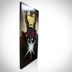 Signed Handpainted Art on Wood // Marvel Iron Man