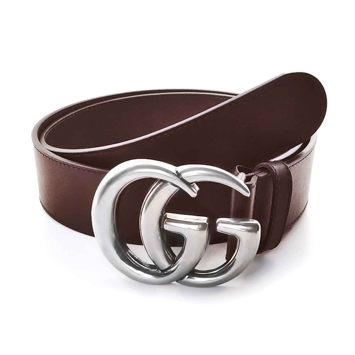silver gucci gg belt