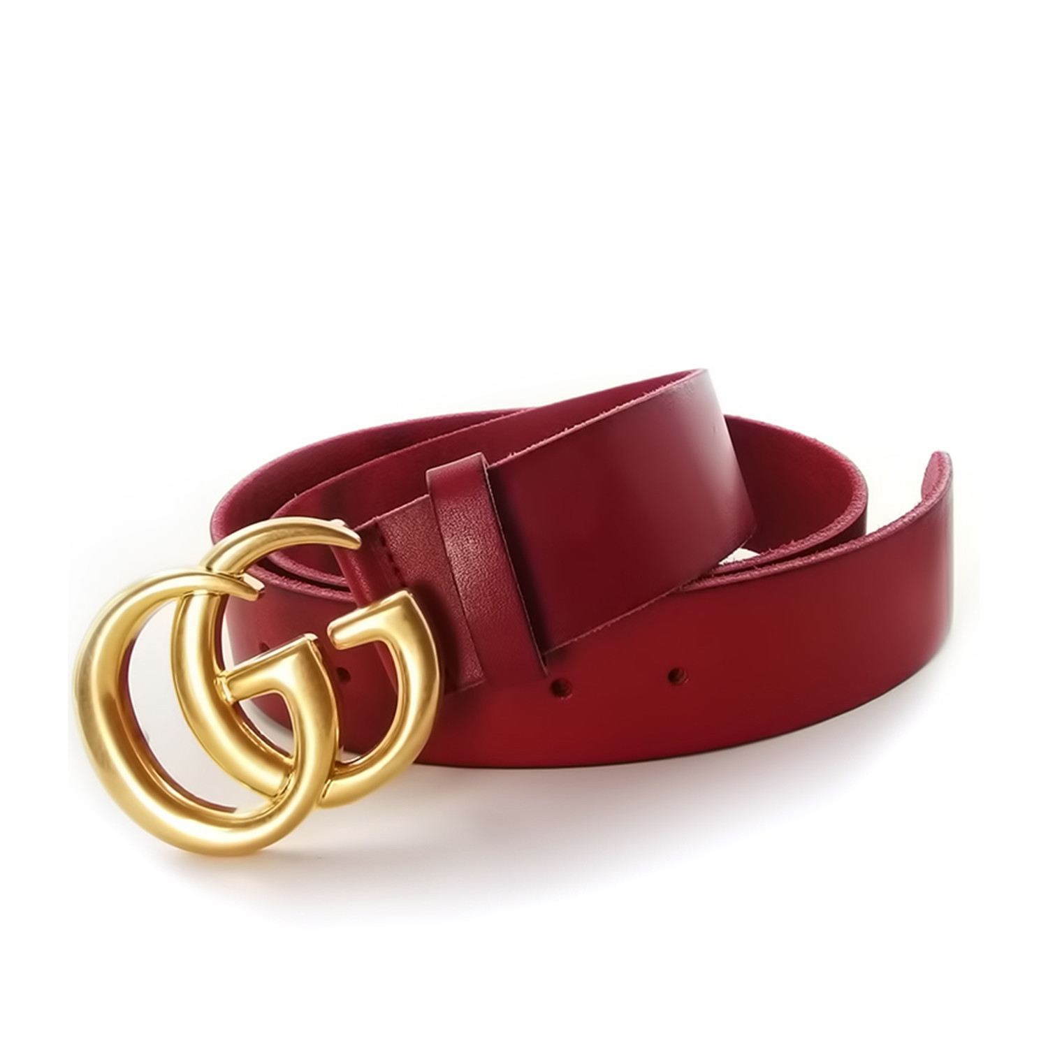 Gucci // Contoured GG Belt // Red + Gold (90) - W Fashion Italia ...