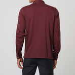 Long-Sleeve Polo // Bordeaux (XL)