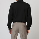 Long-Sleeve Polo // Black (S)