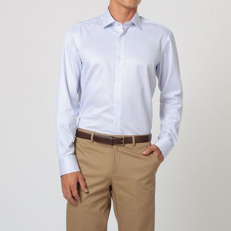 Tom Button Up Shirt // Light Blue + White (38)