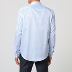 Solid Stripe Button Up Shirt // Navy + White (40)