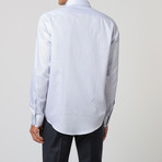 Pinstripe Button Up Shirt // Grey + Blue + White (45)