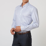 Check Button Up Shirt // Navy + White (40)