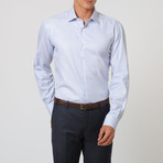 Small Check Button Up Shirt // Blue + White + Grey (39)