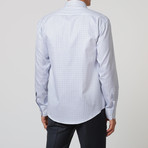 Check Button Up Shirt // Navy + White (40)