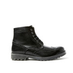 Wing-Tip Derby Boot // Black (Euro: 42)