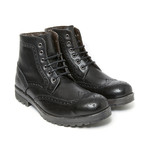 Wing-Tip Derby Boot // Black (Euro: 42)