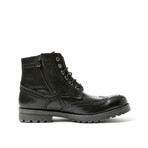 Wing-Tip Derby Boot // Black (Euro: 42)