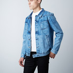 Sano Wave Denim Jacket // Blue (L)