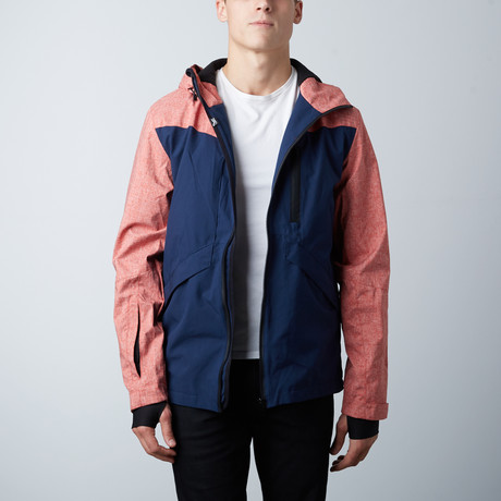 Lawson Jacket // Red + Navy (XS)