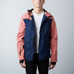 Lawson Jacket // Red + Navy (XL)