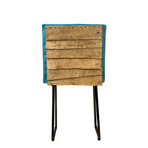 Shingled Back Chair (Turquoise)