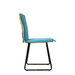 Shingled Back Chair (Turquoise)