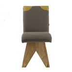 Stool + Backrest // Plaited Upholstery