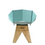Stool + Backrest // Mini (Soft Turquoise)