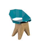 Stool + Backrest // Mini (Soft Turquoise)
