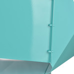 Stool + Backrest // Tall (Soft Turquoise)