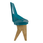 Stool + Backrest // Tall (Soft Turquoise)